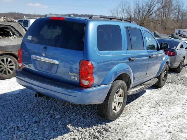 1D8HB48D05F510141 - 2005 DODGE DURANGO SL BLUE photo 4