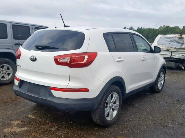 KNDPB3A22D7510535 - 2013 KIA SPORTAGE B WHITE photo 4