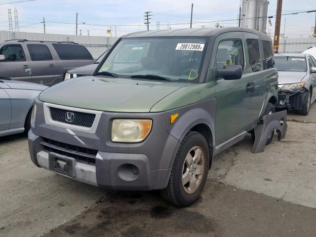 5J6YH18533L009855 - 2003 HONDA ELEMENT EX GREEN photo 2