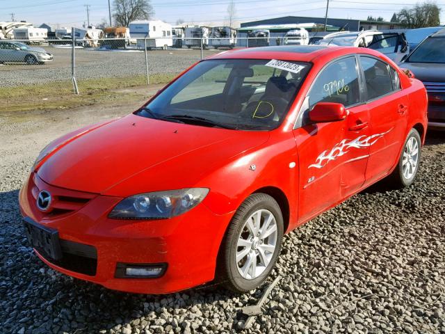 JM1BK123971764269 - 2007 MAZDA 3 S RED photo 2