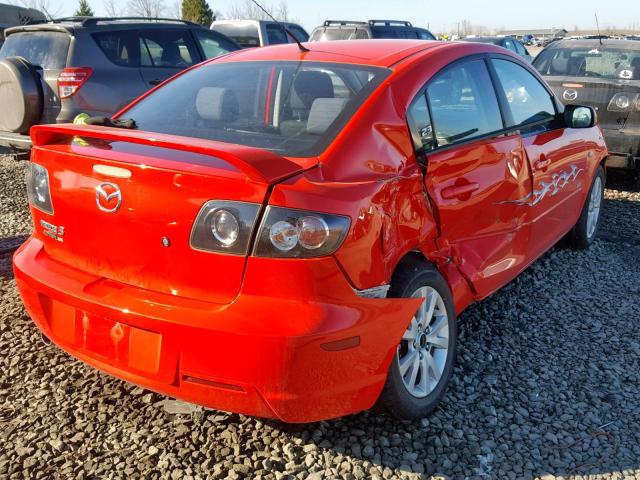 JM1BK123971764269 - 2007 MAZDA 3 S RED photo 4