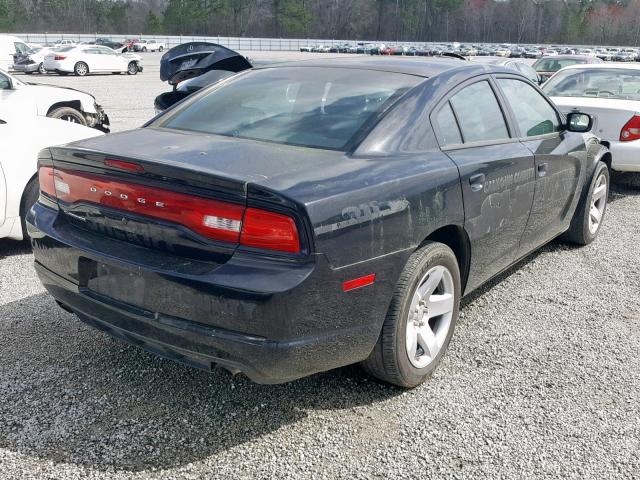 2C3CDXAT6EH186038 - 2014 DODGE CHARGER PO BLACK photo 4