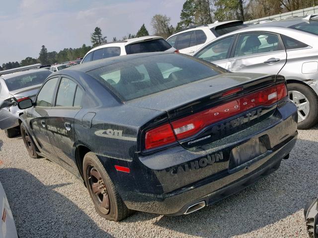 2C3CDXATXDH734590 - 2013 DODGE CHARGER PO BLACK photo 3