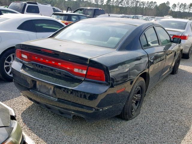 2C3CDXATXDH734590 - 2013 DODGE CHARGER PO BLACK photo 4