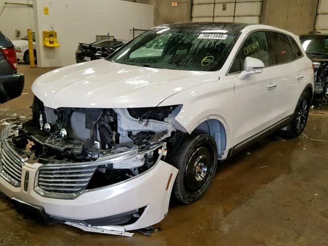 2LMTJ6KR7GBL80973 - 2016 LINCOLN MKX SELECT WHITE photo 2