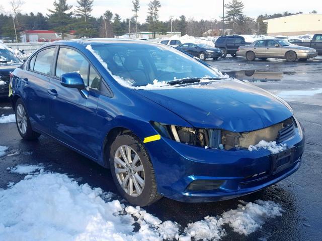 2HGFB2F96CH544283 - 2012 HONDA CIVIC EXL BLUE photo 1