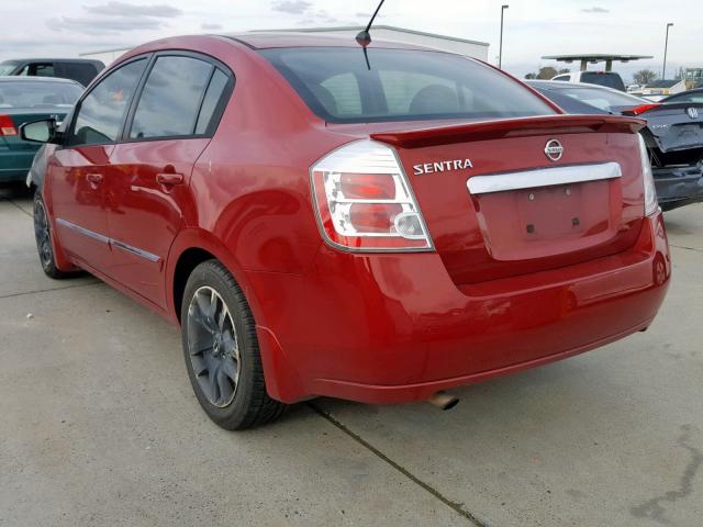 3N1AB6AP8BL656758 - 2011 NISSAN SENTRA 2.0 RED photo 3