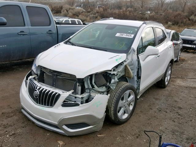 KL4CJESB1FB067431 - 2015 BUICK ENCORE WHITE photo 2