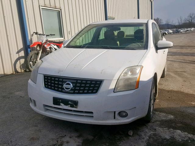 3N1AB61E98L696323 - 2008 NISSAN SENTRA 2.0 WHITE photo 2