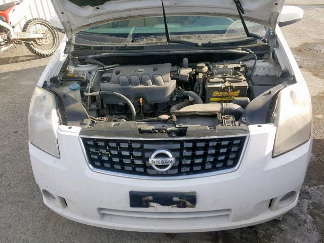 3N1AB61E98L696323 - 2008 NISSAN SENTRA 2.0 WHITE photo 7