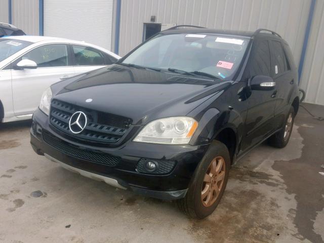 4JGBB86E76A022385 - 2006 MERCEDES-BENZ ML 350 BLACK photo 2