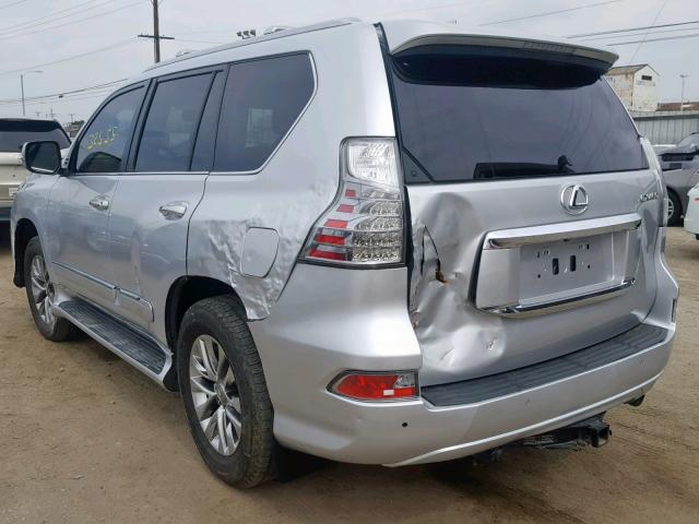 JTJJM7FX0G5131378 - 2016 LEXUS GX PREMIUM SILVER photo 3