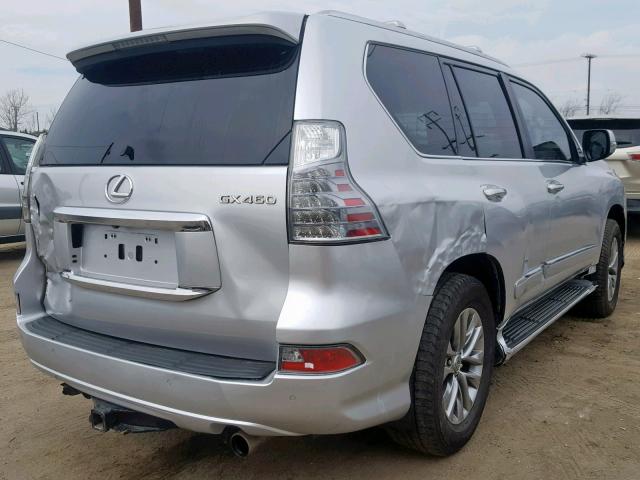 JTJJM7FX0G5131378 - 2016 LEXUS GX PREMIUM SILVER photo 4