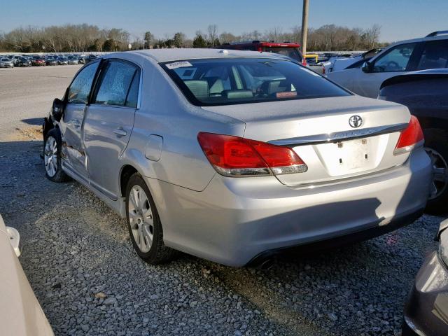 4T1BK3DB1CU454072 - 2012 TOYOTA AVALON BAS SILVER photo 3