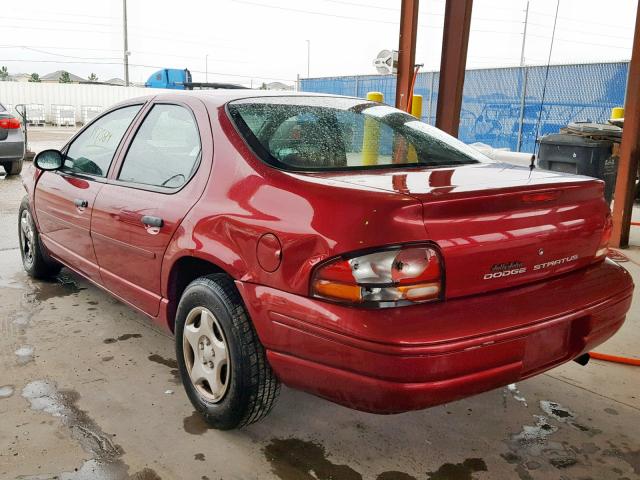 1B3EJ46X0VN674708 - 1997 DODGE STRATUS BURGUNDY photo 3