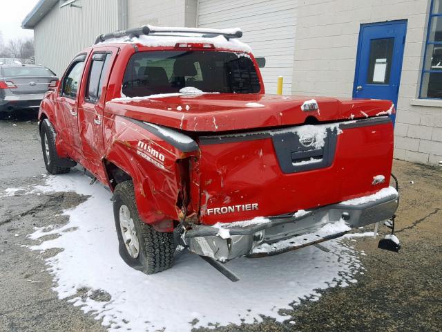 1N6AD07W96C454822 - 2006 NISSAN FRONTIER C RED photo 3