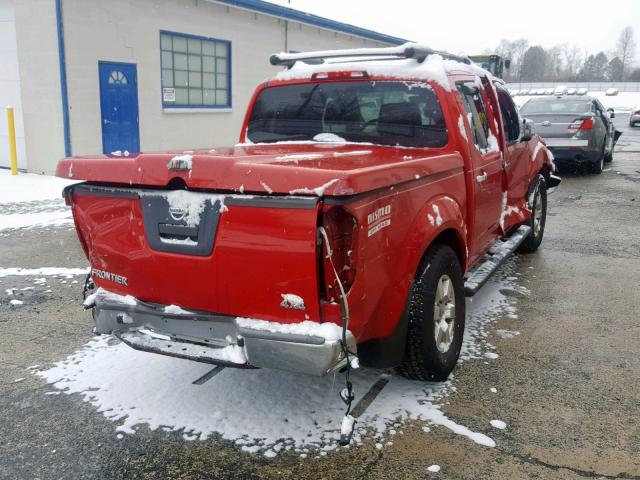 1N6AD07W96C454822 - 2006 NISSAN FRONTIER C RED photo 4