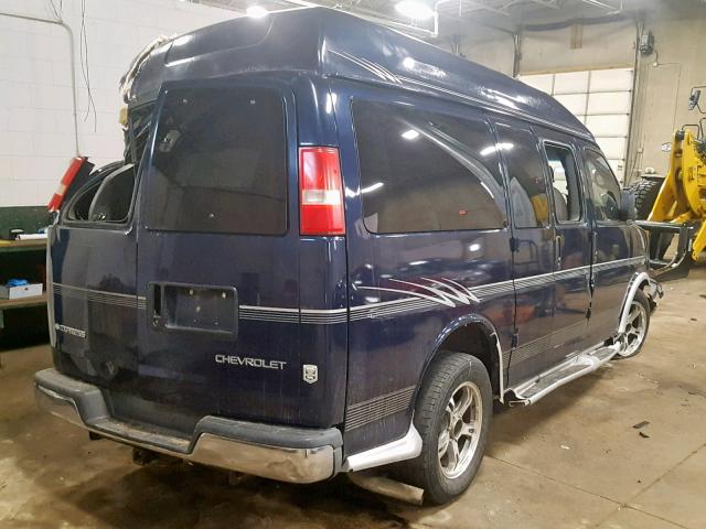 1GBFG15T261108514 - 2006 CHEVROLET EXPRESS G1 BLUE photo 4