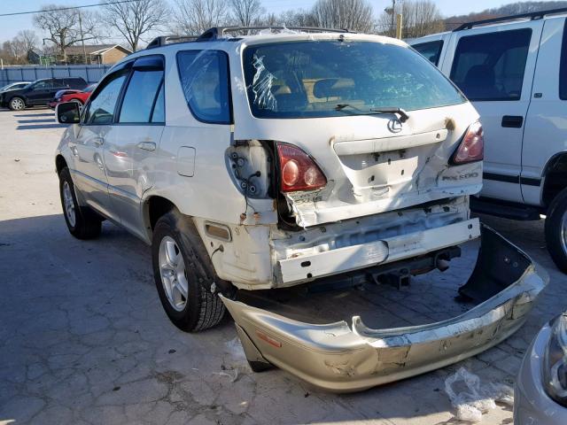 JT6GF10U8Y0066398 - 2000 LEXUS RX 300 WHITE photo 3