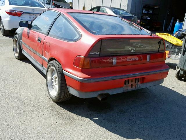 JHMED9368JS018054 - 1988 HONDA CIVIC 1500 RED photo 3