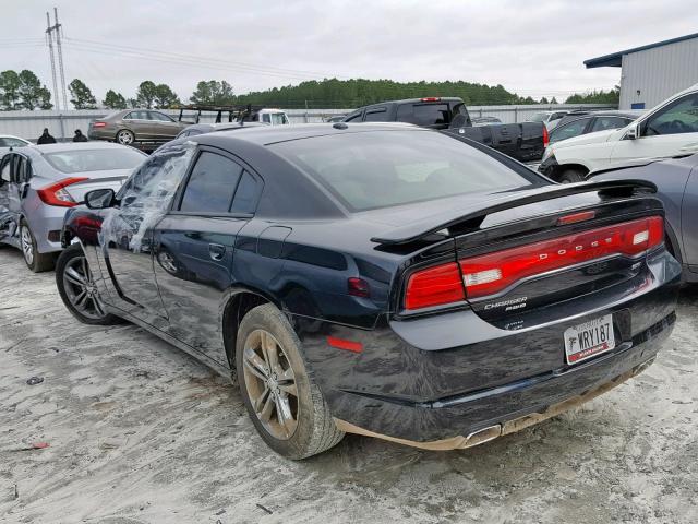 2C3CDXJG2EH275592 - 2014 DODGE CHARGER SX BLACK photo 3