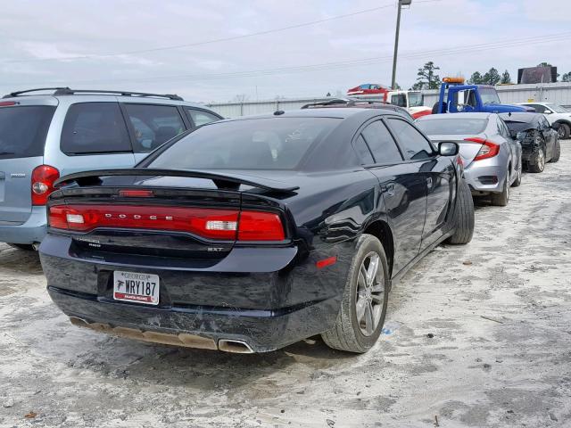 2C3CDXJG2EH275592 - 2014 DODGE CHARGER SX BLACK photo 4