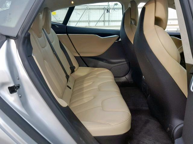 5YJSA1E26HF186517 - 2017 TESLA MODEL S Մոխրագույն լուսանկար 6