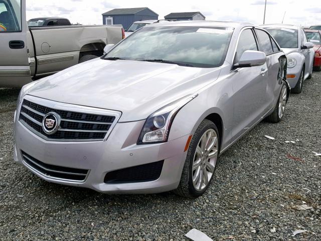 1G6AH5RX9D0160123 - 2013 CADILLAC ATS LUXURY SILVER photo 2