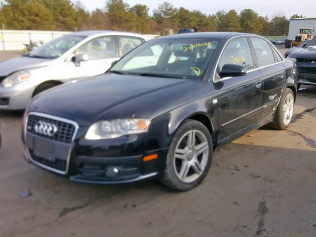 WAUDF78E58A013337 - 2008 AUDI A4 2.0T QU BLACK photo 2