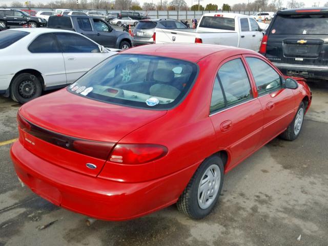 3FAFP13P81R169078 - 2001 FORD ESCORT RED photo 4