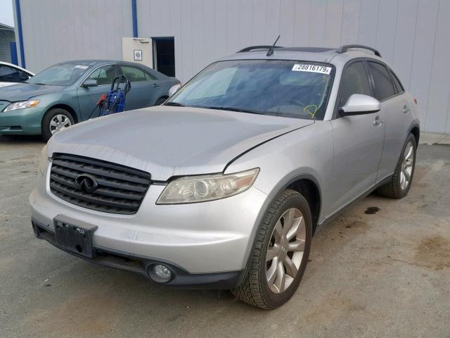 JNRBS08W63X400703 - 2003 INFINITI FX45 SILVER photo 2