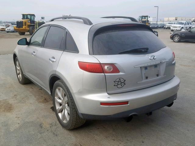 JNRBS08W63X400703 - 2003 INFINITI FX45 SILVER photo 3