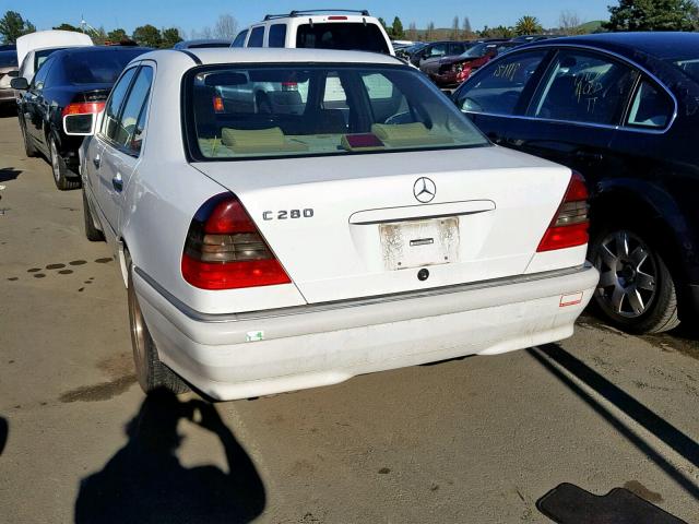 WDBHA29GXXA723966 - 1999 MERCEDES-BENZ C 280 WHITE photo 3