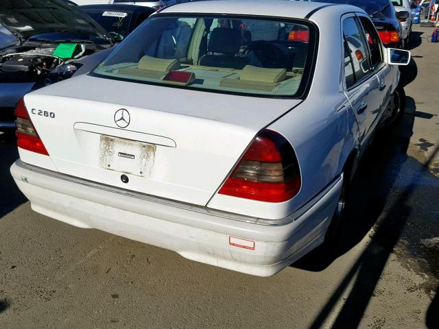 WDBHA29GXXA723966 - 1999 MERCEDES-BENZ C 280 WHITE photo 4