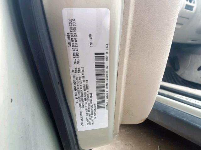 4S4BP67CX54327962 - 2005 SUBARU LEGACY OUT TAN photo 10