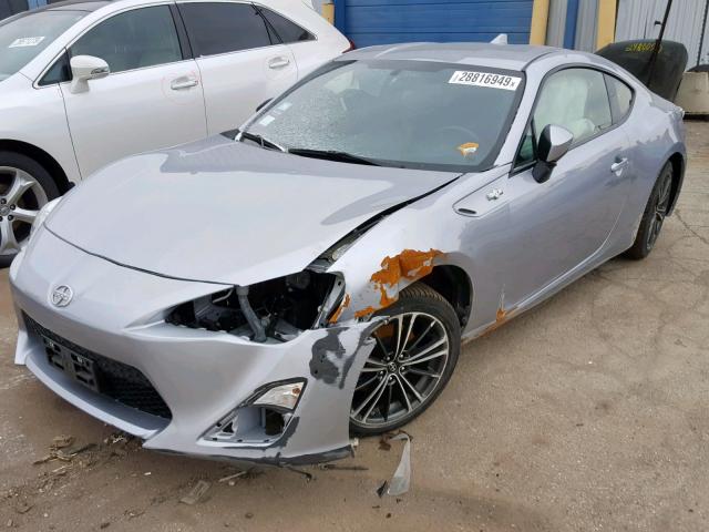 JF1ZNAA16G8704193 - 2016 TOYOTA SCION FR-S GRAY photo 2