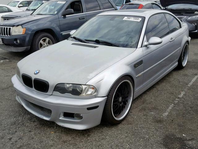 WBSBL93472JR17817 - 2002 BMW M3 SILVER photo 2