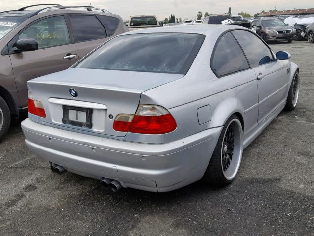 WBSBL93472JR17817 - 2002 BMW M3 SILVER photo 4