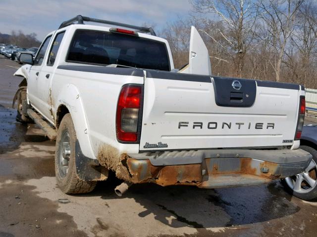 1N6ED29X43C471882 - 2003 NISSAN FRONTIER C WHITE photo 3