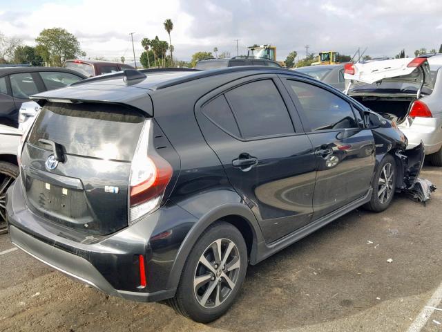 JTDKDTB34J1606757 - 2018 TOYOTA PRIUS C BLACK photo 4