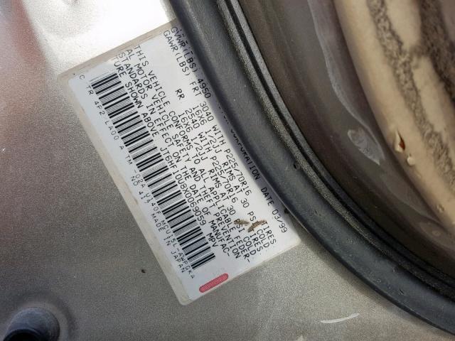 JT6HF10U8X0069059 - 1999 LEXUS RX 300 TAN photo 10