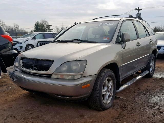 JT6HF10U8X0069059 - 1999 LEXUS RX 300 TAN photo 2