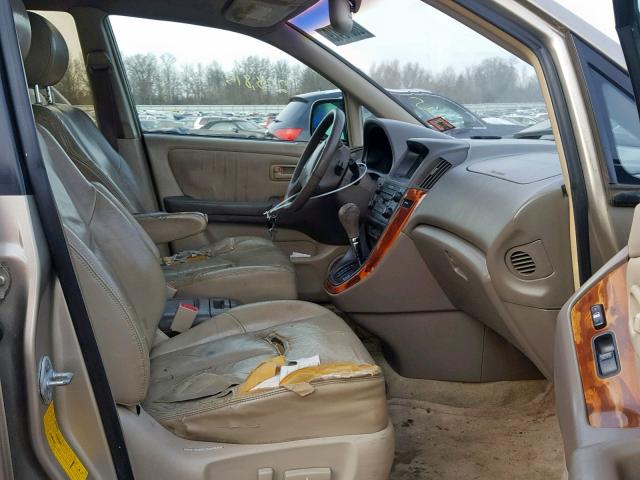 JT6HF10U8X0069059 - 1999 LEXUS RX 300 TAN photo 5