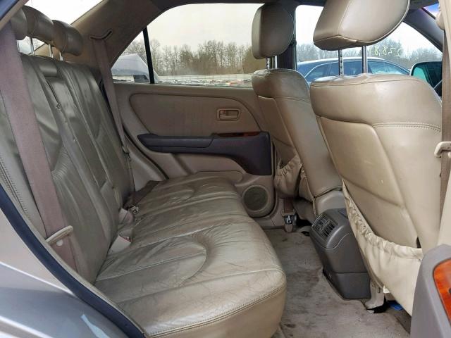 JT6HF10U8X0069059 - 1999 LEXUS RX 300 TAN photo 6