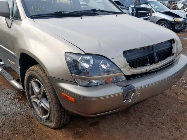 JT6HF10U8X0069059 - 1999 LEXUS RX 300 TAN photo 9