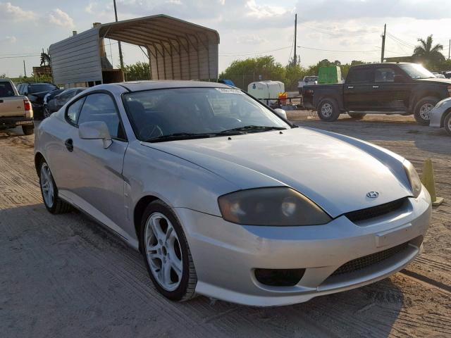 KMHHM65D95U156412 - 2005 HYUNDAI TIBURON SILVER photo 1