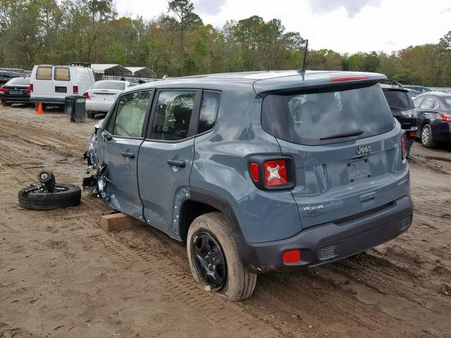 ZACCJBAB4JPH85382 - 2018 JEEP RENEGADE S GRAY photo 3