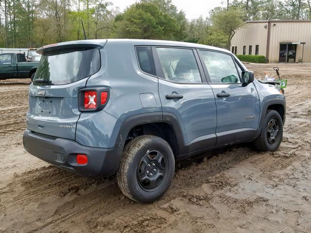 ZACCJBAB4JPH85382 - 2018 JEEP RENEGADE S GRAY photo 4