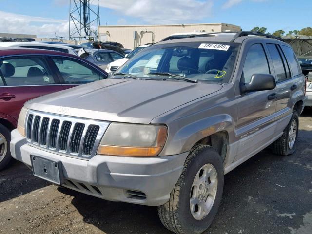 1J4G258S2XC778623 - 1999 JEEP GRAND CHER BROWN photo 2