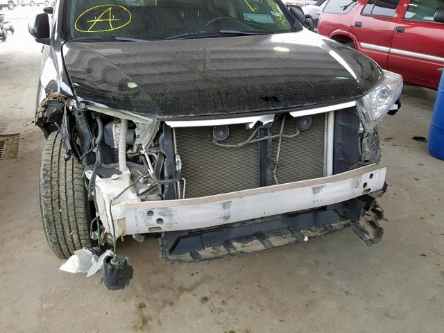 5TDZK3EH6BS039581 - 2011 TOYOTA HIGHLANDER BLACK photo 9